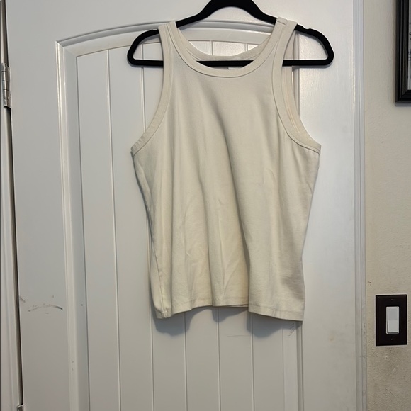 H&M Cream Ribbed Tank Top - Picture 2 of 11